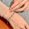 S925 sterling silver crown bracelet women's natural olivine crystal stone micro-inlaid zircon sweet colored treasure jewelry women's jewelry gift