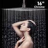 Big Panel Ceiling Mounted Shower Head 8/10/12 Inch Ultrathin Rainfall Shower Stainless Steel Chrome Bathroom Faucet Accessories