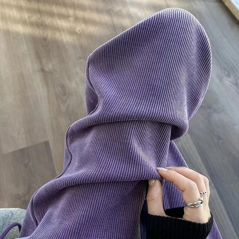 Широкие брюки Maillard 2023 из бархата с высокой талией на осень/зиму