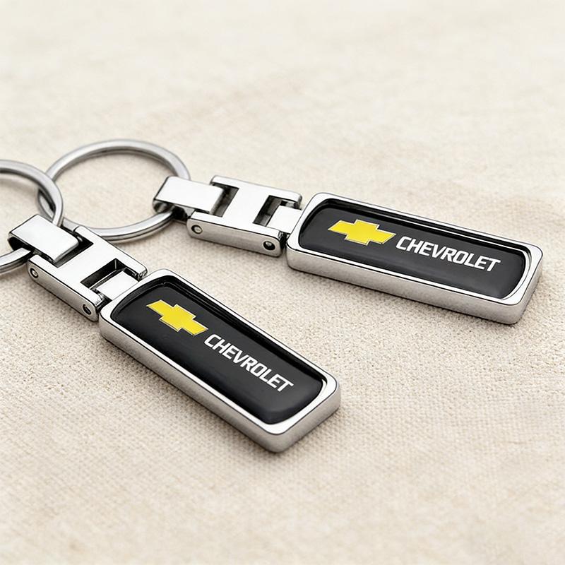 Zinc Alloy Keyring Car Key Holder High Quality Epoxy Keychain For Chevrolet Cruze Spark Captiva Suburban Camaro Malibu Silverado