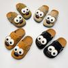 Детские ретро-тапочки Birkenstock с закрытым носком и мультяшным дизайном, с нескользящей, износостойкой толстой подошвой