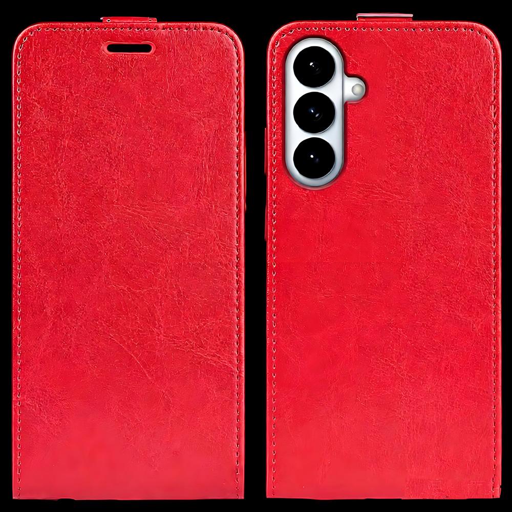 Вертикальный кожаный чехол-книжка для Samsung Galaxy A17 A27 A37 A57 A16 M36 Xcover 7 Pro A26 A36 A07 S24 S26 Plus S25 FE