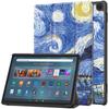 Магнитный планшет для Amazon Fire Max 11 дюймов с картинами, поворотная флип-кожаная подставка, тройной складной тонкий однотонный твердый чехол