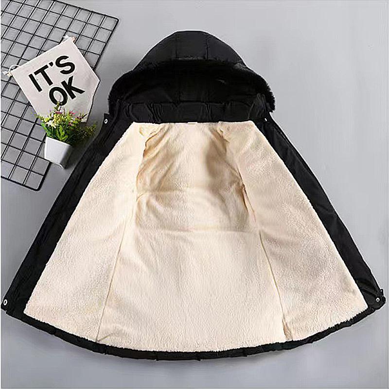 3 4 5 6 8 10 лет зимнее пальто для девочек сохраняющее тепло утепленная детская куртка с капюшоном на молнии меховой воротник принцесса верхняя одежда детская одежда