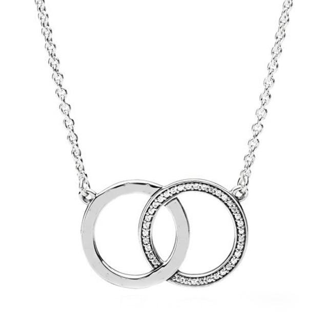 Ожерелье Rainbow Heart Love Butterfly для женщин, цепочка из стерлингового серебра 925 пробы с подвесками для пар, колье, женские украшения