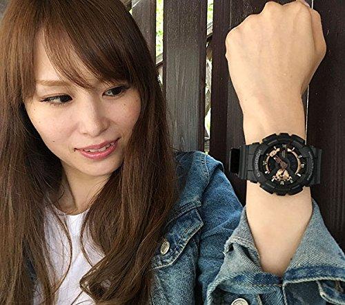 Casio G-Shock and Baby-G Pair Watch Set for Couples GA-110RG-1AJF and BA-110-7A3JF Black and White with Pair Case Domestic