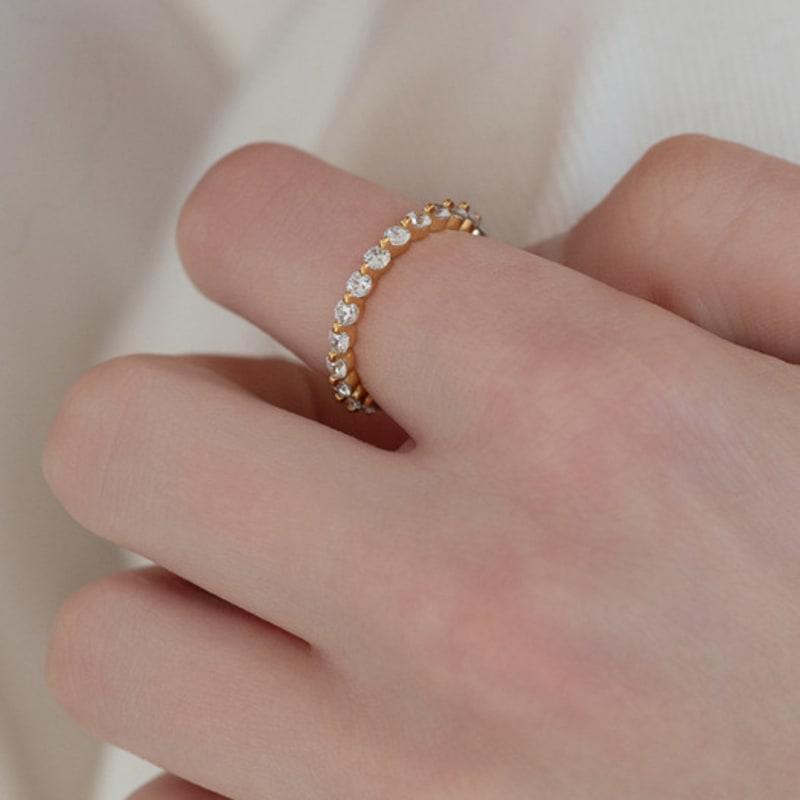 Tatiana (Серебро 925 пробы) Кольцо Вечности CR1887 №13