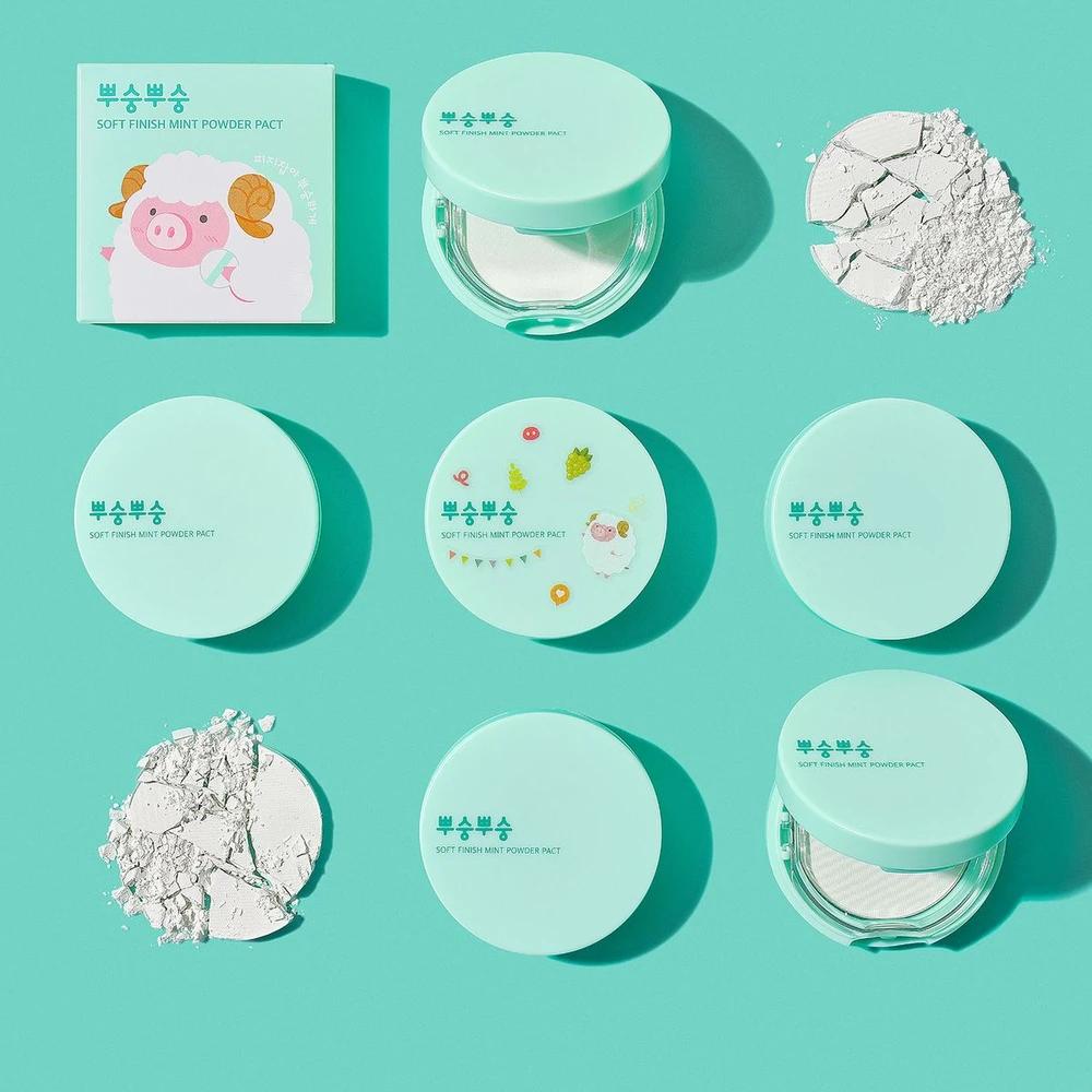 2 Fluffy Mint Powder Pacts