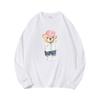 Shirt Bear Autumn Clothing Long Sleeved Pure Cotton New Men and Women's Top, Spring Inner Layer, Basic Shirt, Round Neck Long Sleeved Football