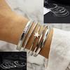 2023 Korean Band Combination Jewelry Set Silver Vintage Elegant Women's Bracelet Fashion Charm Temperament Girl Bracelet