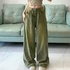Women Vintage Washed Jeans Chic Casual Loose Jeans New Streetwear Fashion Female Straight Wide Leg Denim Pants