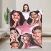 Katseye Kpop Girls Теплое одеяло Детское плюшевое плед с принтом Диван Кресло Фланелевая простыня Покрывало для диван-кровати