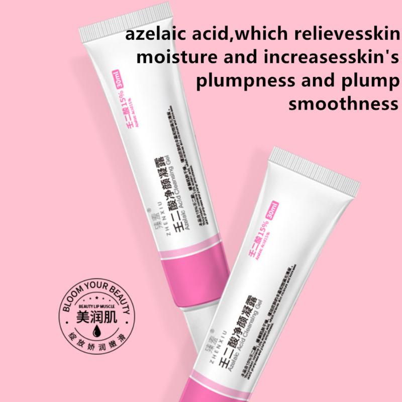 30 мл/шт. Очищающий гель с азелаиновой кислотой, уменьшающий черные точки, питательный увлажняющий крем для кожи