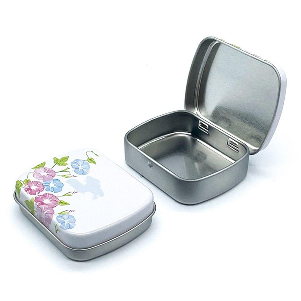 Мини Жестяная Коробка Металлическая Банка для Хранения Новая Жестяная Коробка на Петлях Конфеты