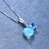 Platinum Double Love Necklace Valentine's Day Gift Simple Wind Neck Chain Collarbone Chain