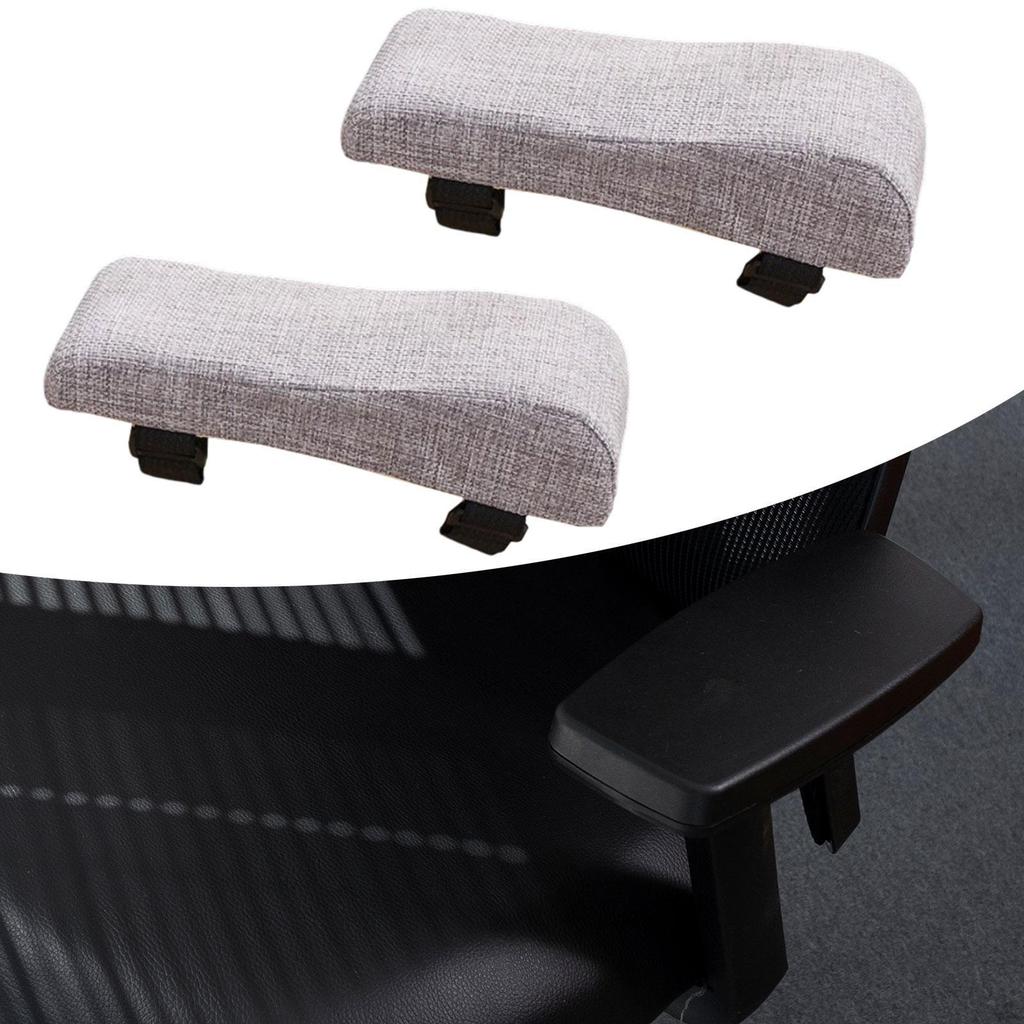 Office Chair Armrest Pads Arm Comfortable Cotton Linen Ergonomic Elbow Support