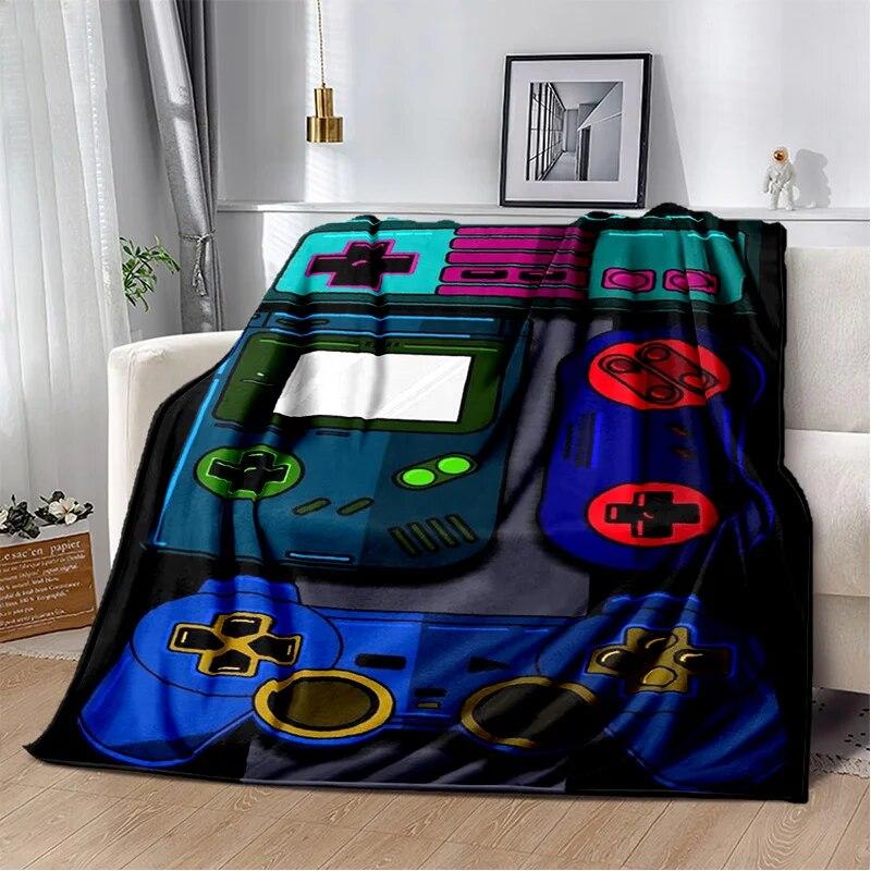 Одеяло для игровой консоли Game Boy GamePad в стиле ретро, ​​мягкое одеяло для дома, спальни, кровати, дивана, пикника, путешествия, офиса, одеяло, детское одеяло