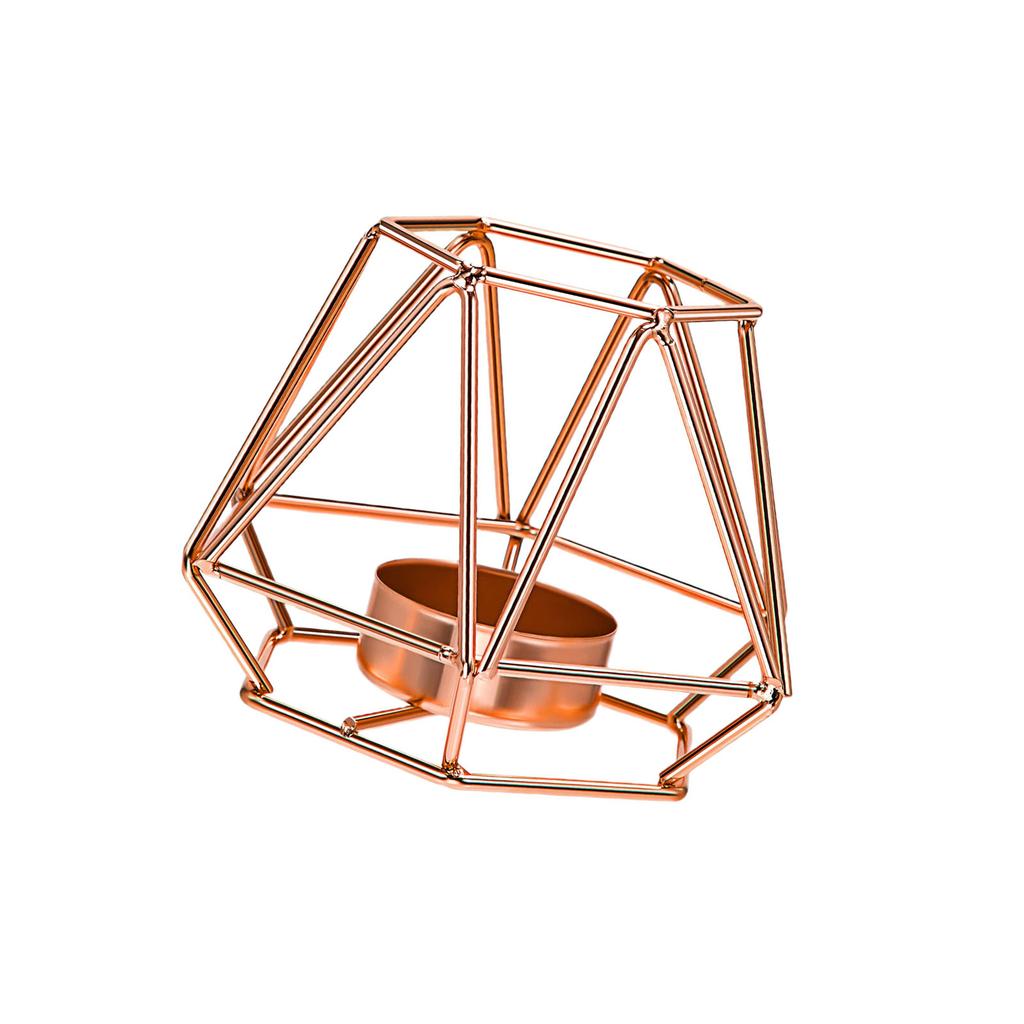 Элегантный геометрический подсвечник, подставка для чайных свечей, для современного украшения дома и подарков