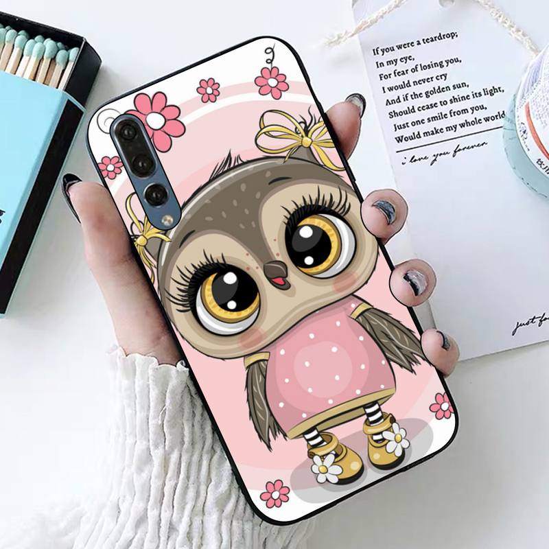 Подарки для девочек с милой совой, чехол для телефона Huawei Honor 10 i 8X C 5A 20 9 10 30 lite pro Voew 10 20 V30