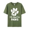 My Angel Has Paws Great Dane Dog Breed Paws Tshirt Unisex Tshirts Vintage Tops Unisex Cotton T Shirts Harajuku Printed Top Tees