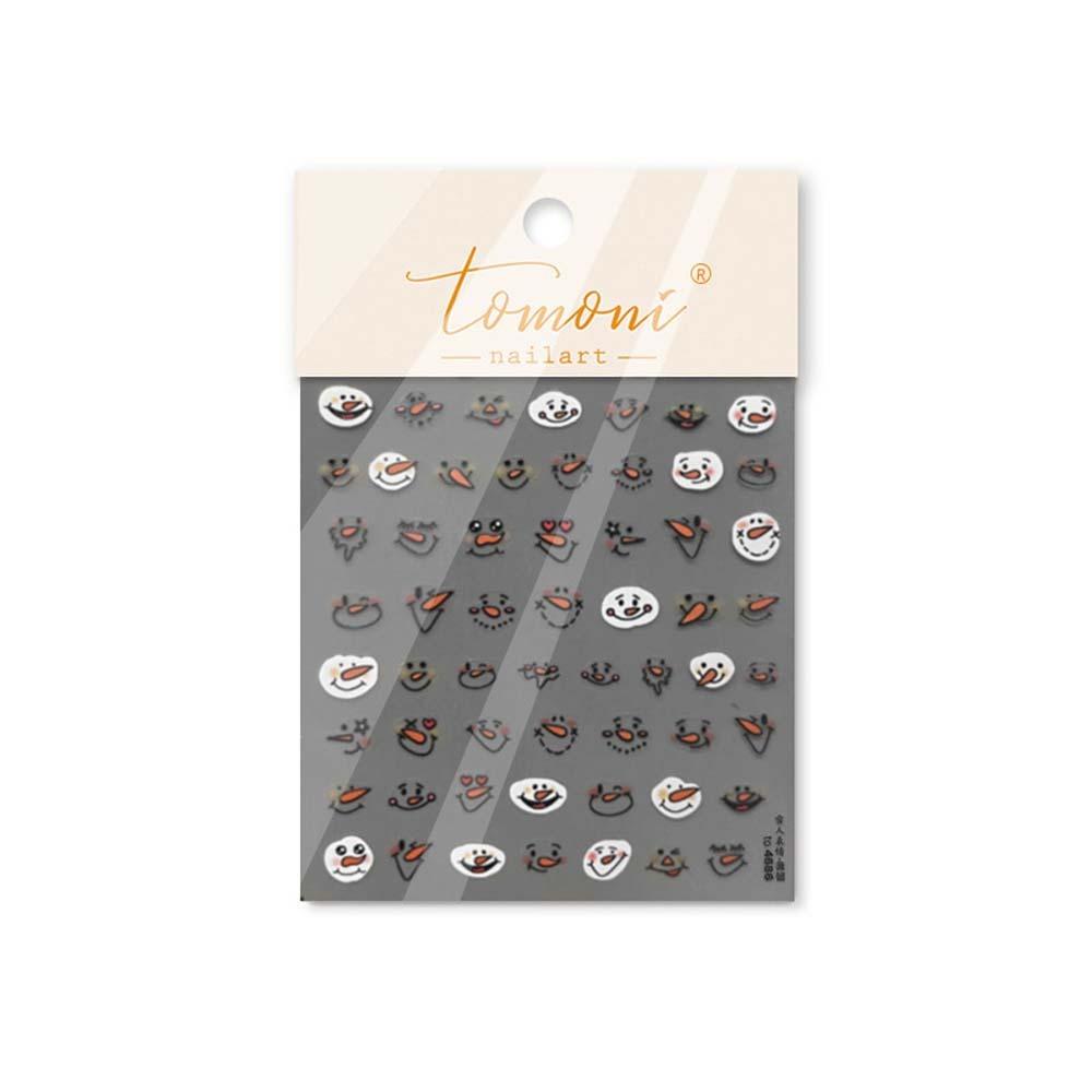 5D Рождественская наклейка для ногтей, ракушка, свет, рождественское украшение для ногтей, рождественская наклейка для ногтей, маникюрный салон