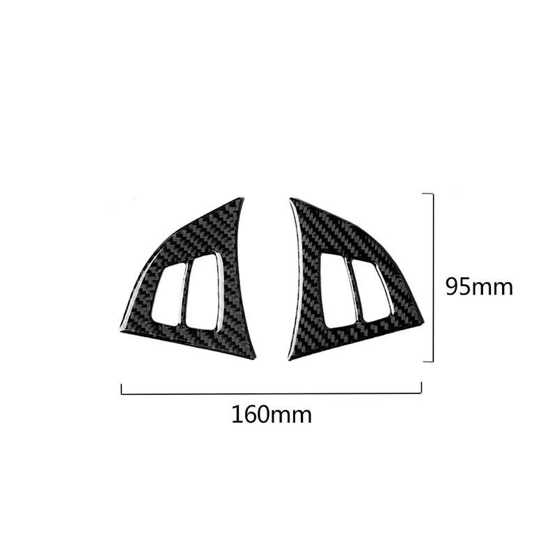 Carbon Fiber Car Accessories Indoor Steering Wheel Button Protection Decals Cover Trim Sticker For BMW X5 E70 2008-2013