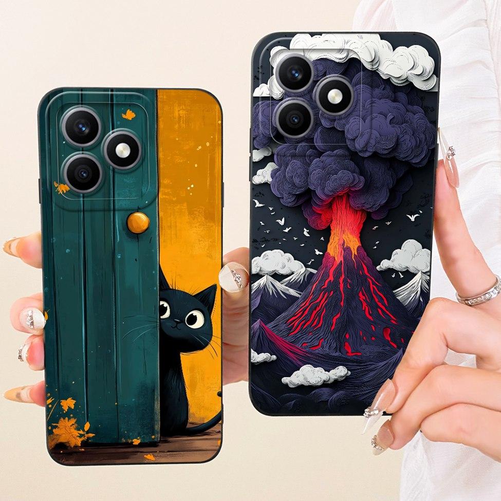 Чехол-обложка для Honor X8d Милый Kawaii Роскошный Модный Цветочный Рисунок Силиконовый Корпус Для Honor X8D