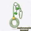 Skin-Friendly Stress Relief Toy Soft Silicone Hand Grip Ring Silicone Fidget Toy  Key Chains
