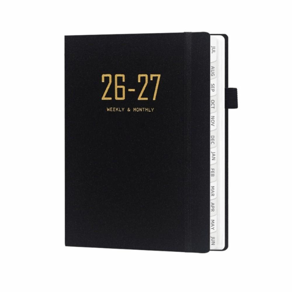 Daily Planning 2027 A5 Planner Notebook with Strap Daily Planner Fabric Notebook Office Stationery