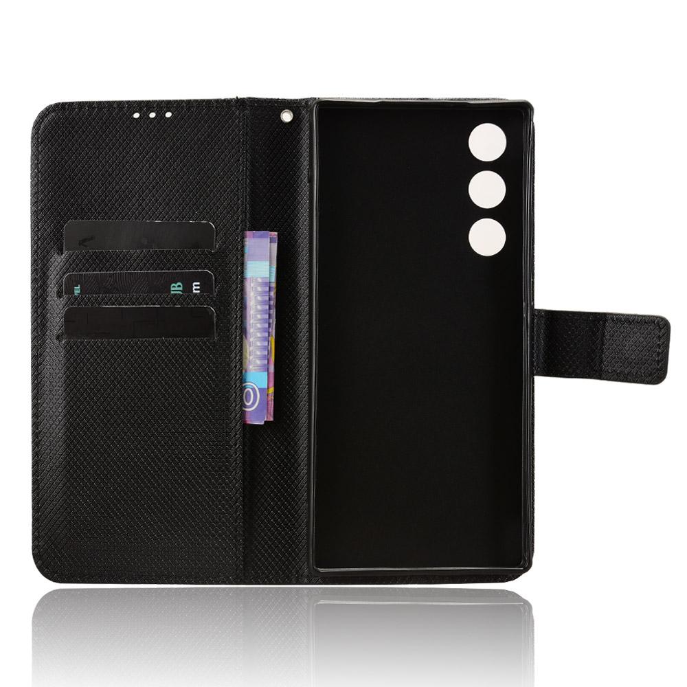 For ZTE Nubia RedMagic 10 Air 5G Leather Wallet Case with Strap Diamond Texture Phone Cover