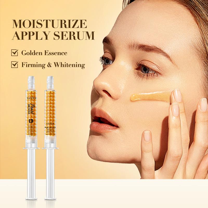 24K Gold Pearl Collagen Water Light Serum SADOER Увлажняющая и увлажняющая