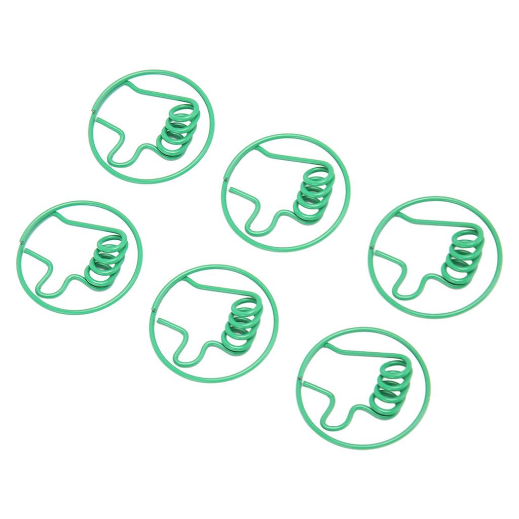 100 шт. Милые скрепки для бумаги в виде зеленого большого пальца вверх, противоскользящие, с сильным зажимом, необычные скрепки для работы, учебы, дома