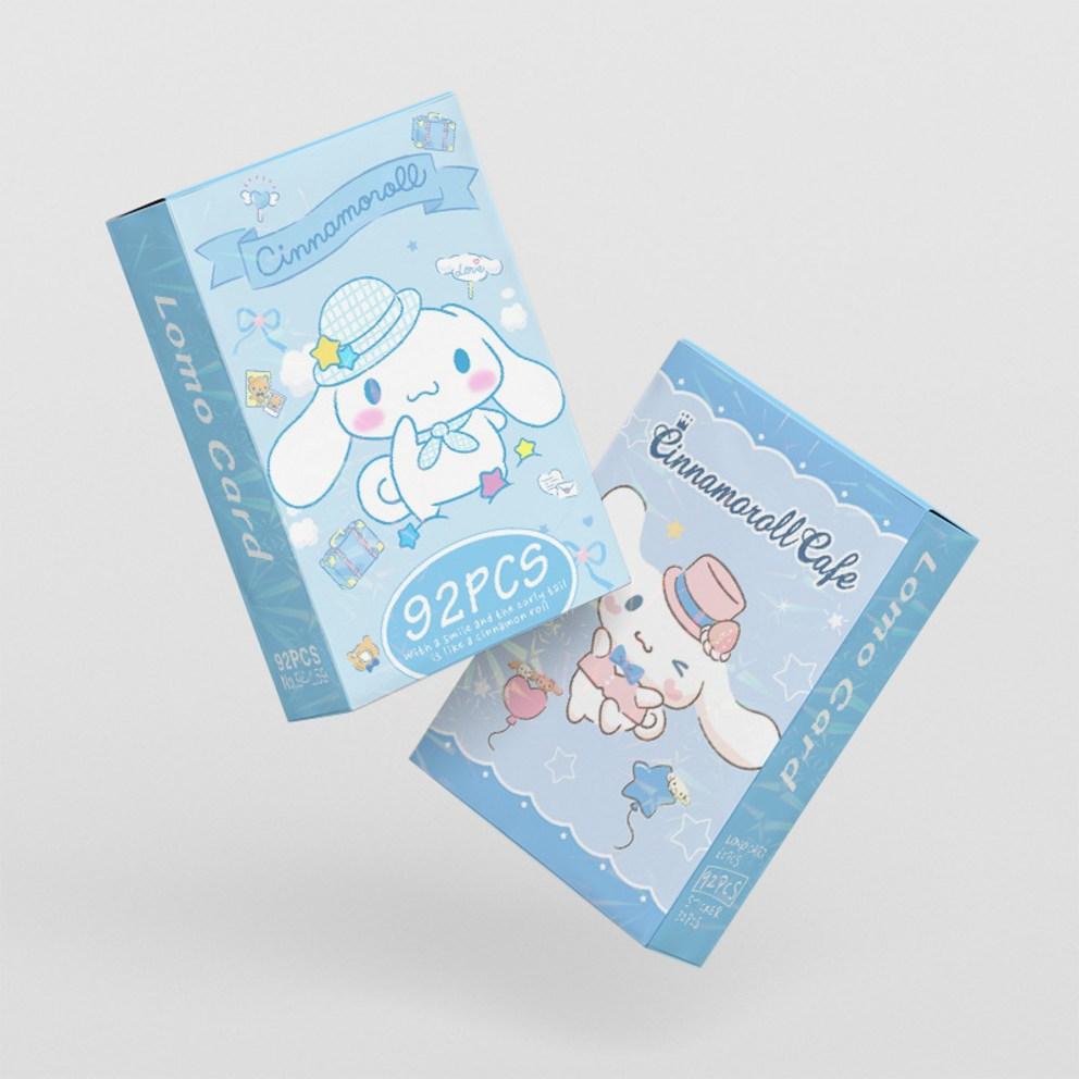 Товары с фотокарточками Sanrio LOMO Иллюстрация Фотокарточка 60 шт. + Мини-наклейки 32 шт., Cinnamoroll, 1 шт.