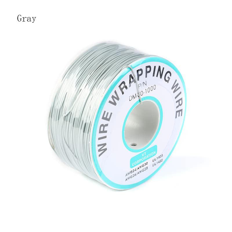 250Meters 30 AWG Wrapping Wire 10 Colors Single Strand Copper Cable Ok Electrical for Laptop Motherboard PCB Solder