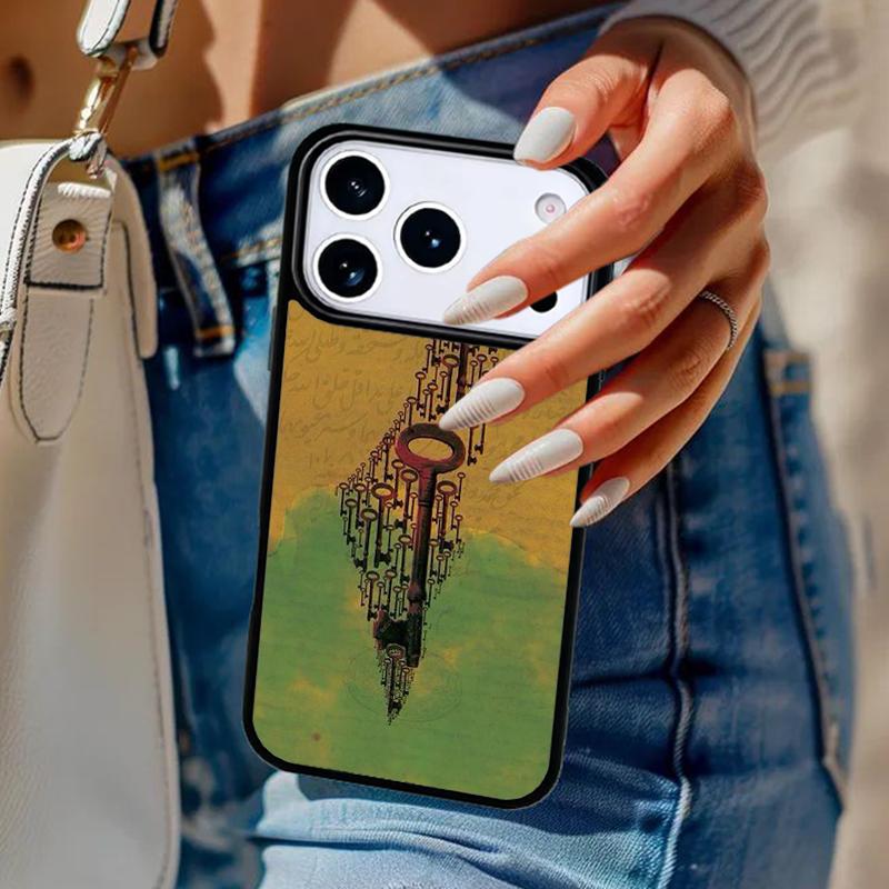 P=alestine Map Arabic soft Phone Case For iPhone 17 Air 14 15 13 12 Max Cover For Apple 16e 11 Pro Max Plus Coque