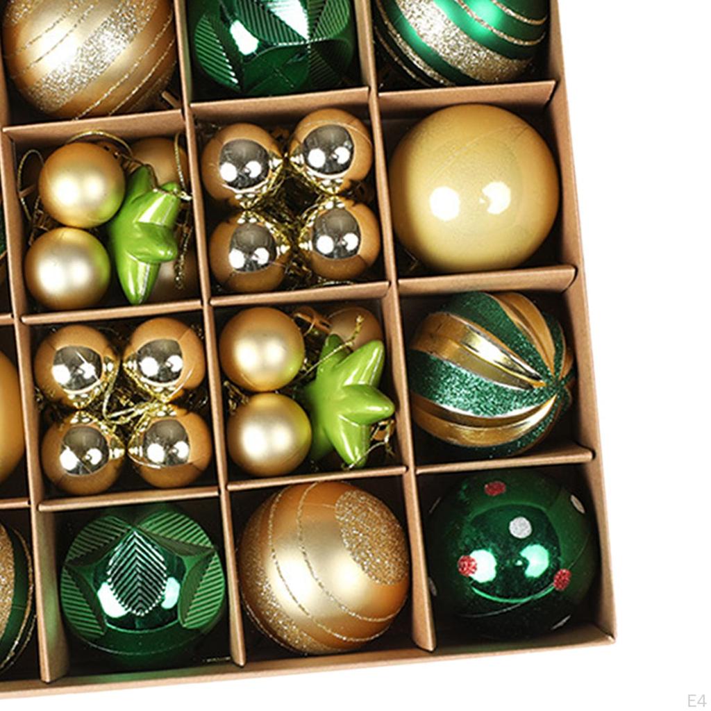 36 Pieces Christmas Ball Ornaments Tree Decorations Party Supplies Baubles for