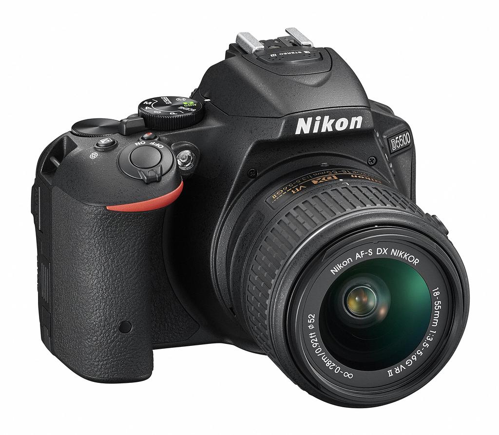 [Refurbished] Nikon D5500 Digital SLR Camera with 18-55 VRII Lens Kit, Black, 24.1 Megapixels, 3.2-inch LCD, and Touch Panel, D5500LK18-55BK
