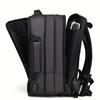 WEIXIER Men's Expandable Large Capacity Business Travel Luggage Bag 15.6-inch Laptop Bag With USB Charging Port Men's Backpack Student Bag