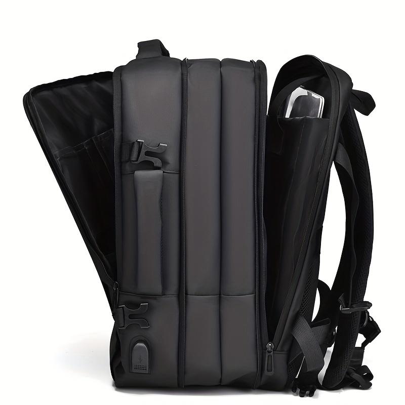 WEIXIER Men's Expandable Large Capacity Business Travel Luggage Bag 15.6-inch Laptop Bag With USB Charging Port Men's Backpack Student Bag