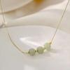 Hetian Jade Three Life Three World Ожерелье Bucket Beads Нефритовый кулон Нефритовые украшения Подвесной светильник Роскошная ниша Высокое качество Ощущение