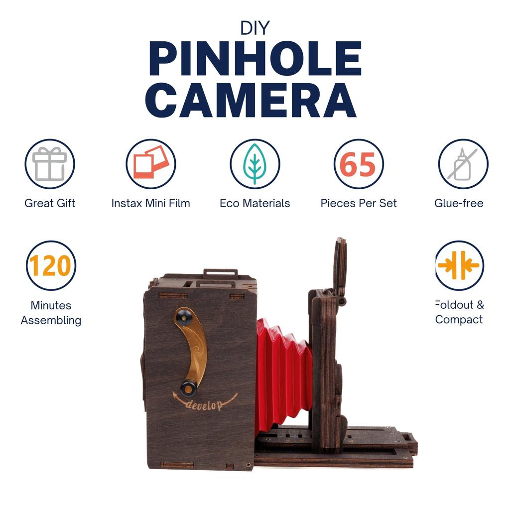 JollyLook Pinhole Mini Камера мгновенной печати, Набор для самостоятельной сборки, Коричневый JLK001