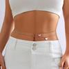 Sexy Girl Butterfly Tassel Double Layer Waist Chain Sweet Cool Metal Thin Chain Body Chain For Women