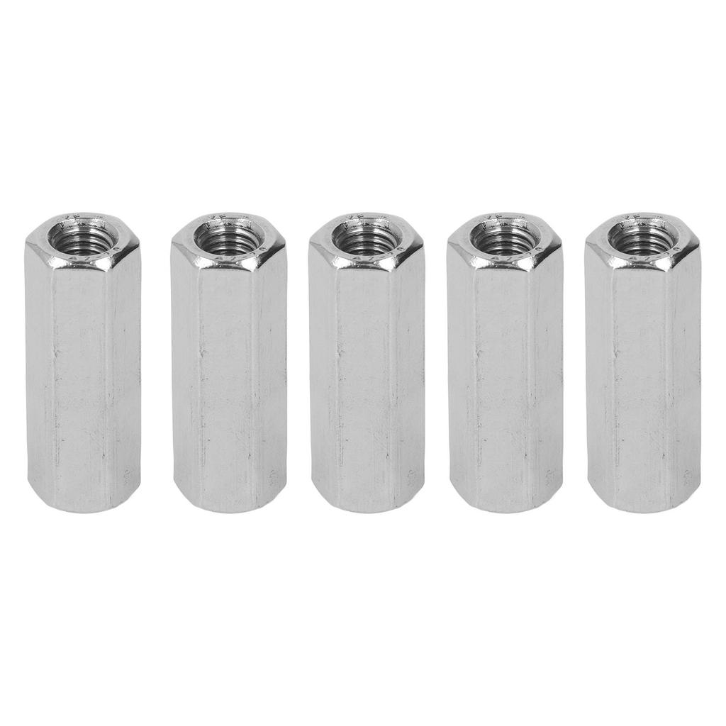 5 шт. Шестигранная соединительная гайка из нержавеющей стали 304, простая сборка, соединительная гайка M10 для болтов, шпилек