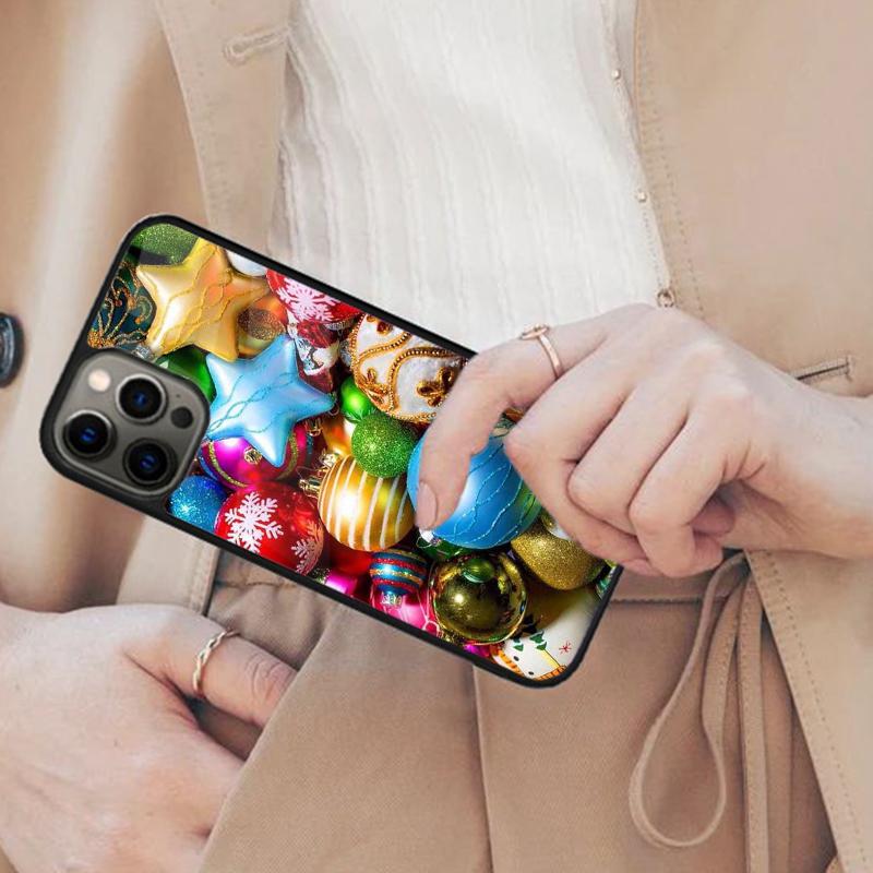 Christmas Baubles Magnetic Phone Case For APPLE iPhone 17 Air 16 14 13 12 Pro Max 15 Plus Wireless Charge With MagSafe Cover