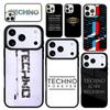 Чехол Case для iPhone 17 Air 16 Pro Max 15 Plus 11 13 Mini 14 12 Задняя крышка телефона Музыка Техно