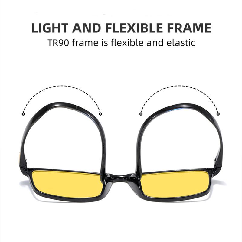 Роскошные очки ночного видения TR90 с защитой от синего света для мужчин и женщин UV400 для вождения на открытом воздухе