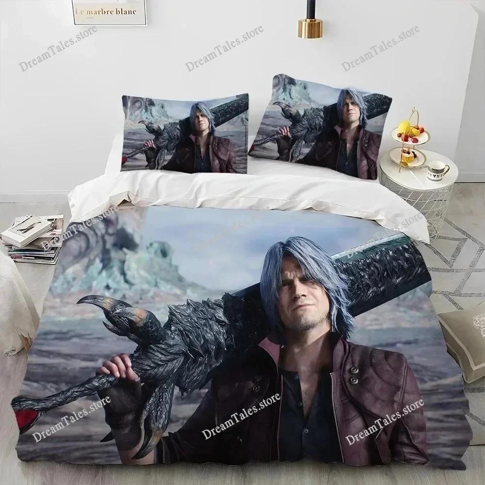 Новый набор постельного белья Devil May Cry DMC Односпальный Полуторный Двуспальный Queen King Размер Комплект постельного белья Для взрослых Детей Спальня Пододеяльник Комплекты 3D Печать Игра