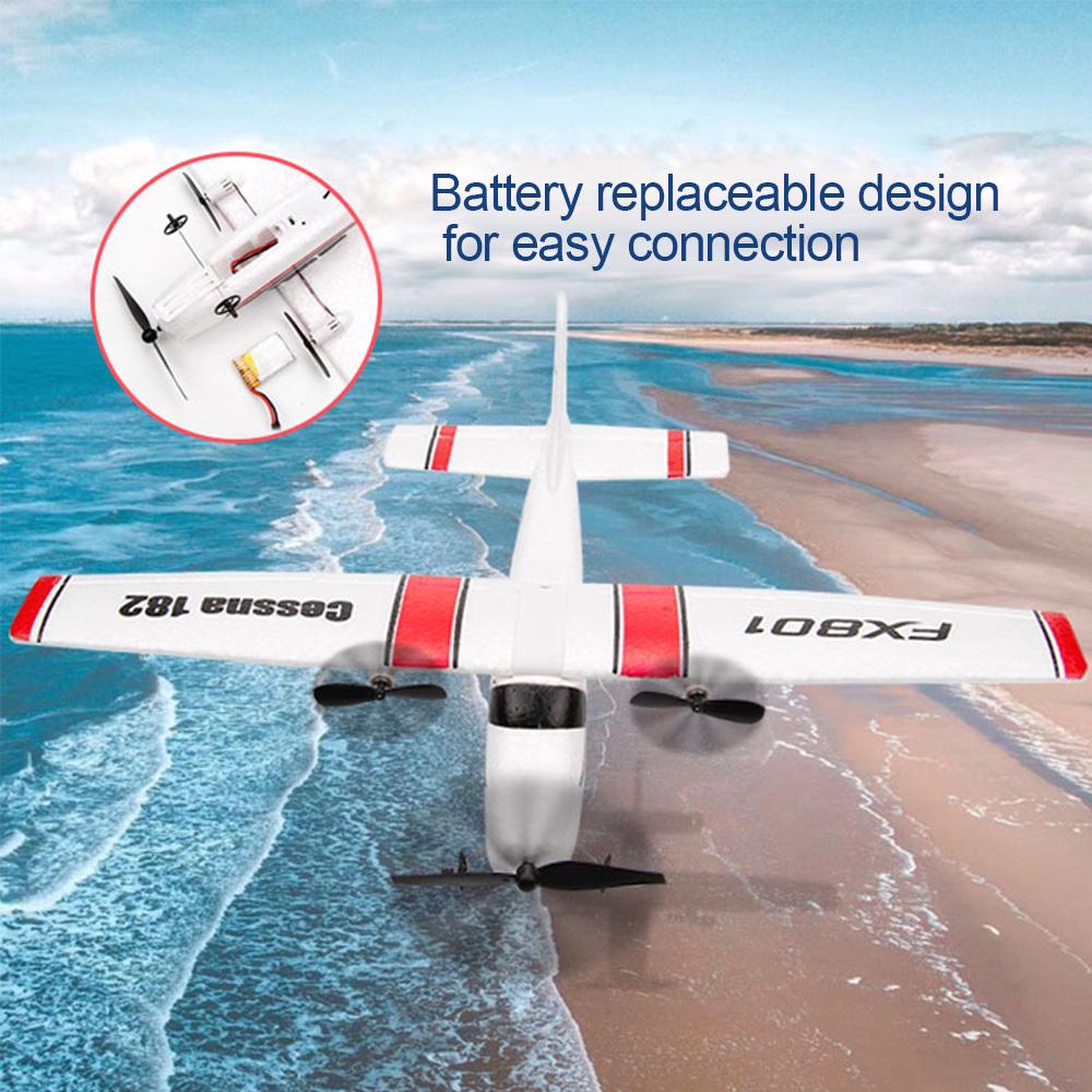 FX801 Самолет Cessna 182 2,4 ГГц 2CH RC Самолет Самолет Открытый полет