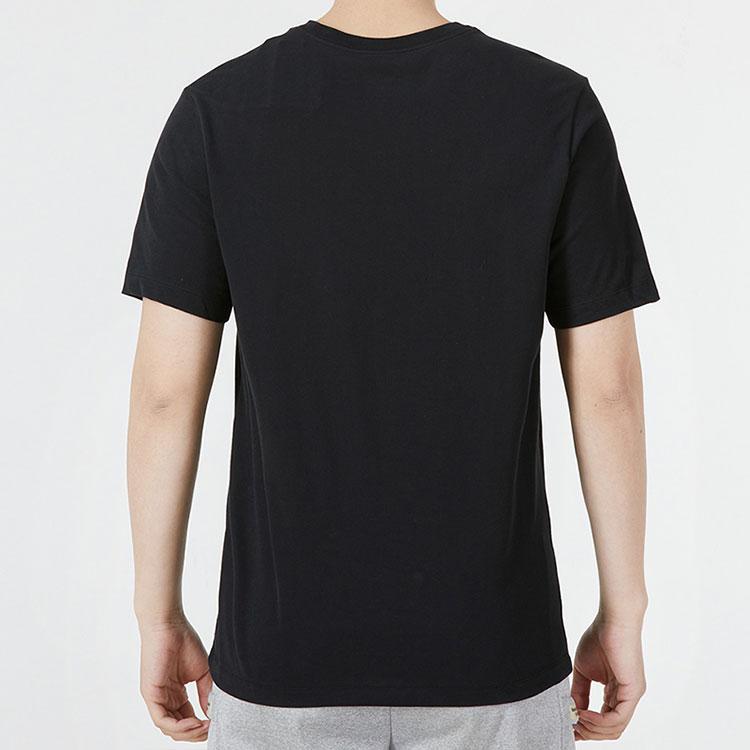 Nike Футболки Мужские Черные С Круглым Вырезом Умеренный Прямой Крой DM5431-010