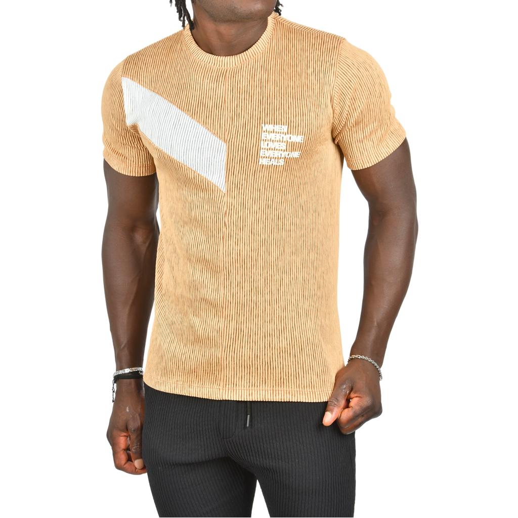 Облегающая трикотажная футболка DeepSEA из лайкры с круглым вырезом 2403230